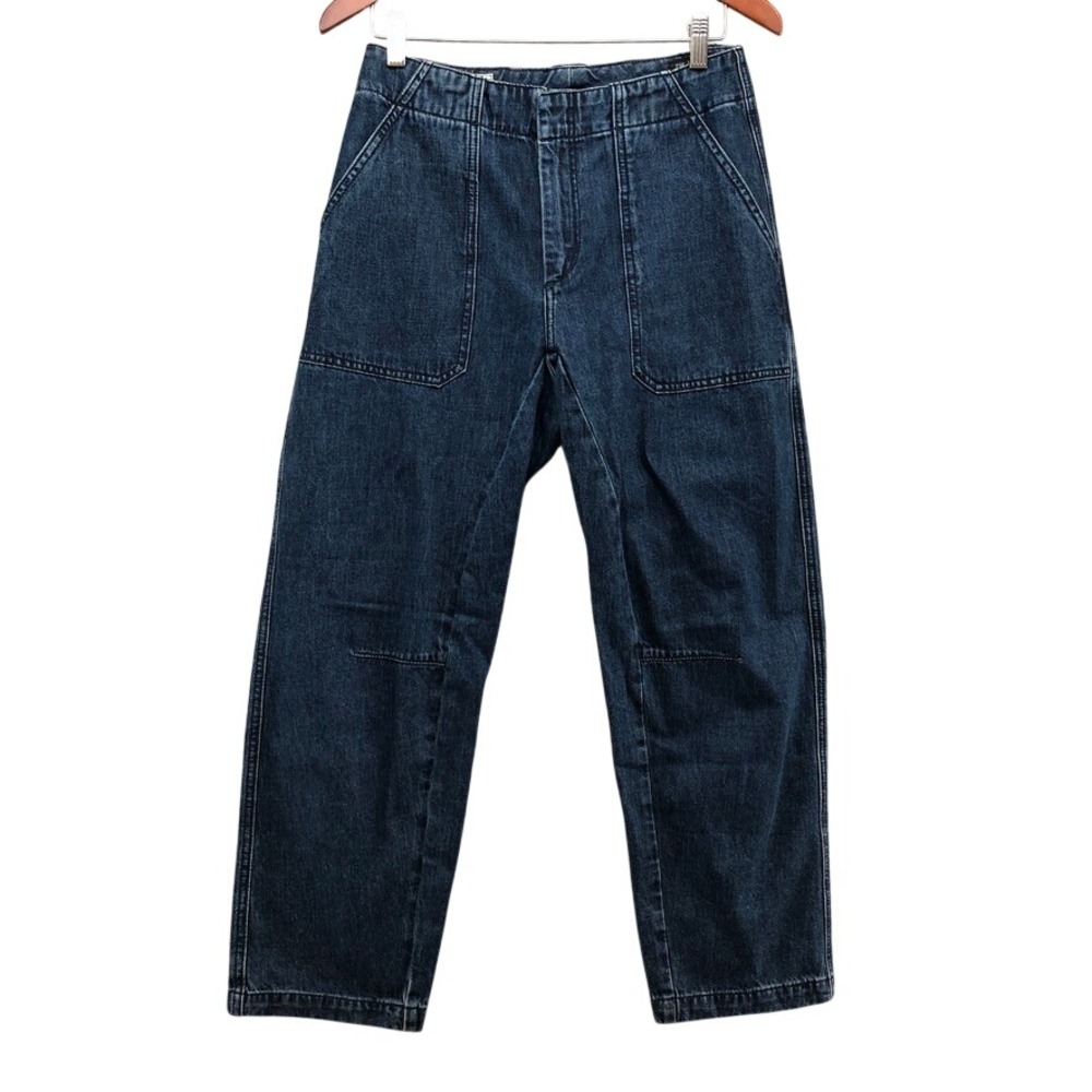 rag & bone Jeans Womens 4 Ari Dark Wash Kaihara Denim Utility Barrel Leg Utility